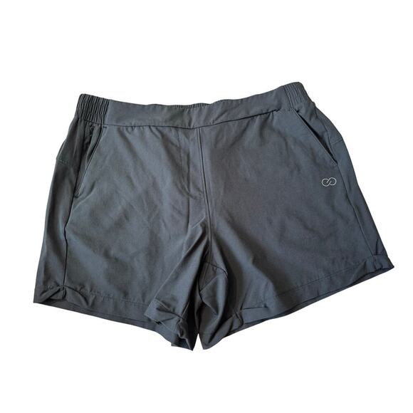 CALIA shorts size Medium, Black; Wide waistband; lightweight quick dry - Picture 1 of 8
